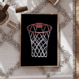 Basketball Wall Art Set – Posters for Kids' Rooms