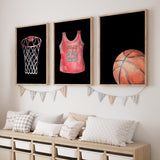 Basketball Wall Art Set – Posters for Kids' Rooms