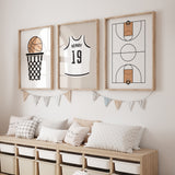 Basketball Oatmeal - Set of 3 Posters