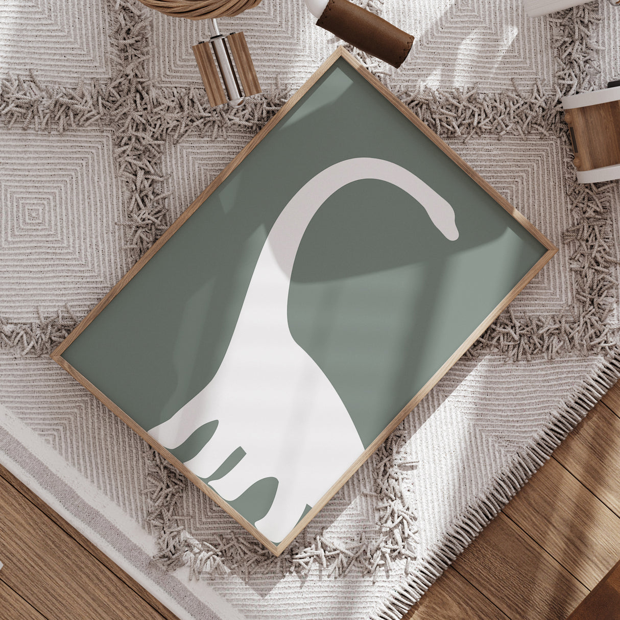 Brontosaurus Wall Art – Minimalist Style