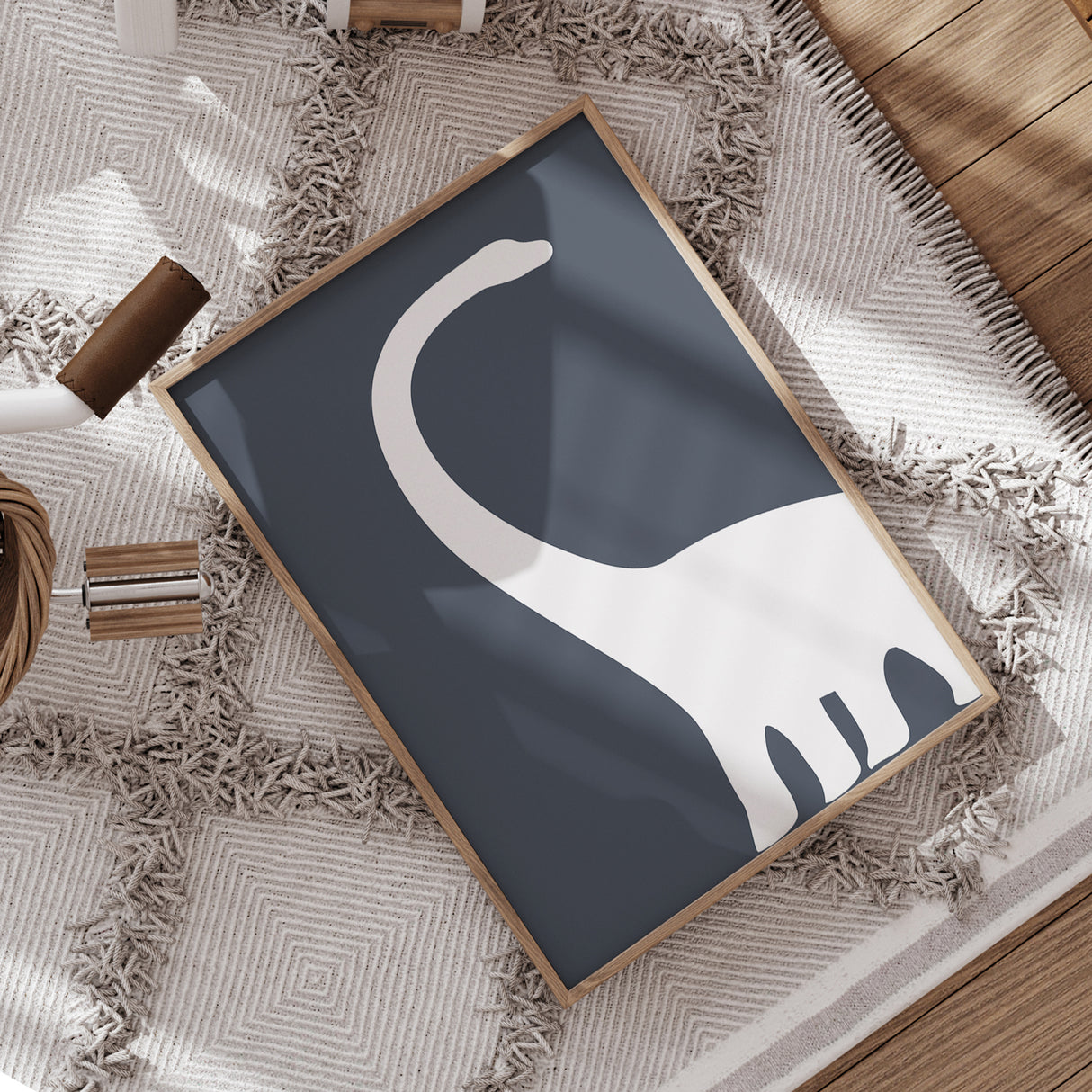 Brontosaurus Wall Art – Minimalist Design