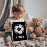 Soccer Black - Set of 3 Posters