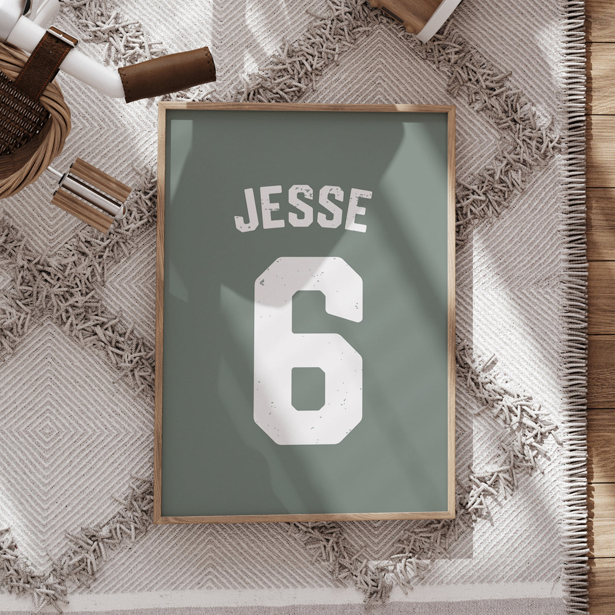 Set of 3 Volleyball Themed Wall Art - Personalized with Name and Number