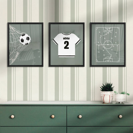 Soccer Wall Art Set – Soccer Ball & Game Plan