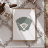 Personalized Baseball Wall Art – Custom Name & Number