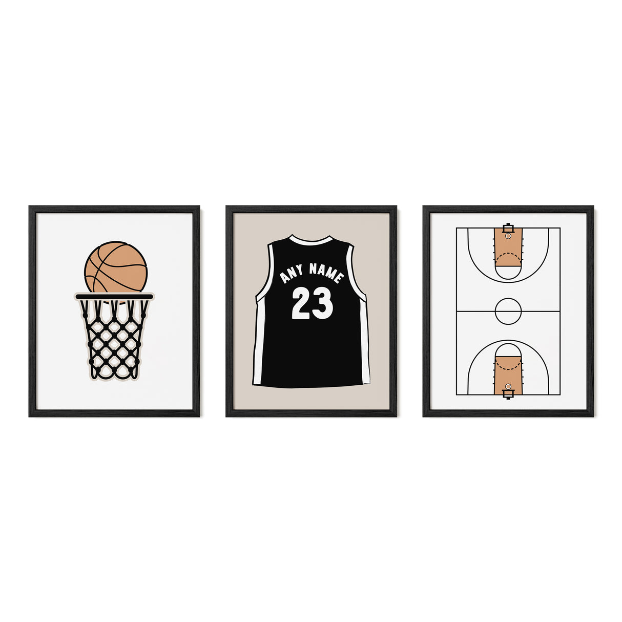 Basketball Wall Art Set
