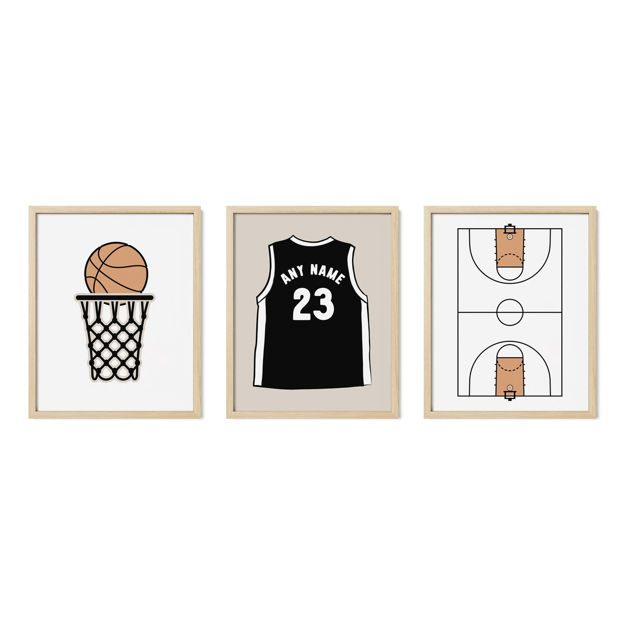 Basketball Wall Art Set