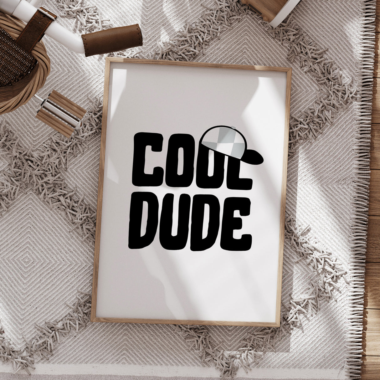 Cool Dude Wall Art – Fun Typography Design