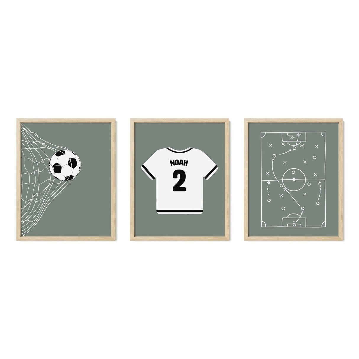 Soccer Wall Art Set – Soccer Ball & Game Plan