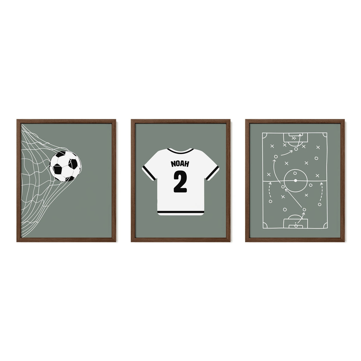 Soccer Wall Art Set – Soccer Ball & Game Plan