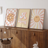 Daisy & Sunshine Pink - Set of 3 Posters