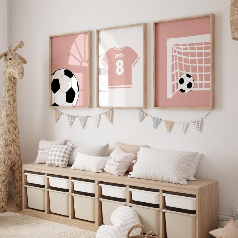 Soccer Girl  - Set of 3 Posters