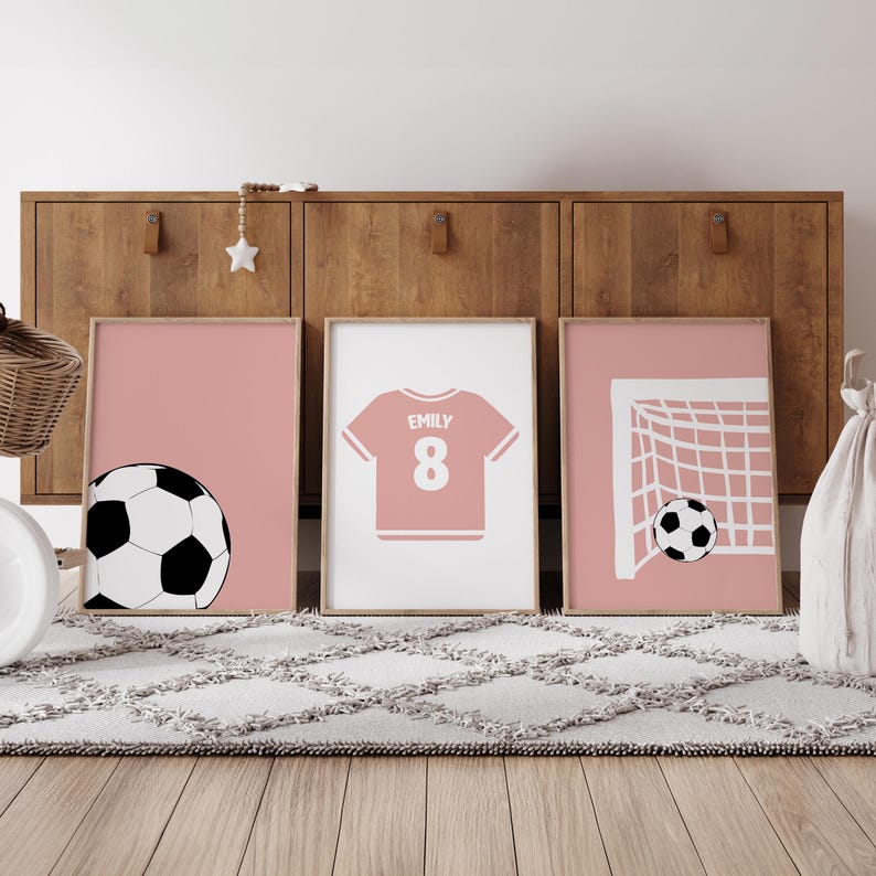 Soccer Girl  - Set of 3 Posters