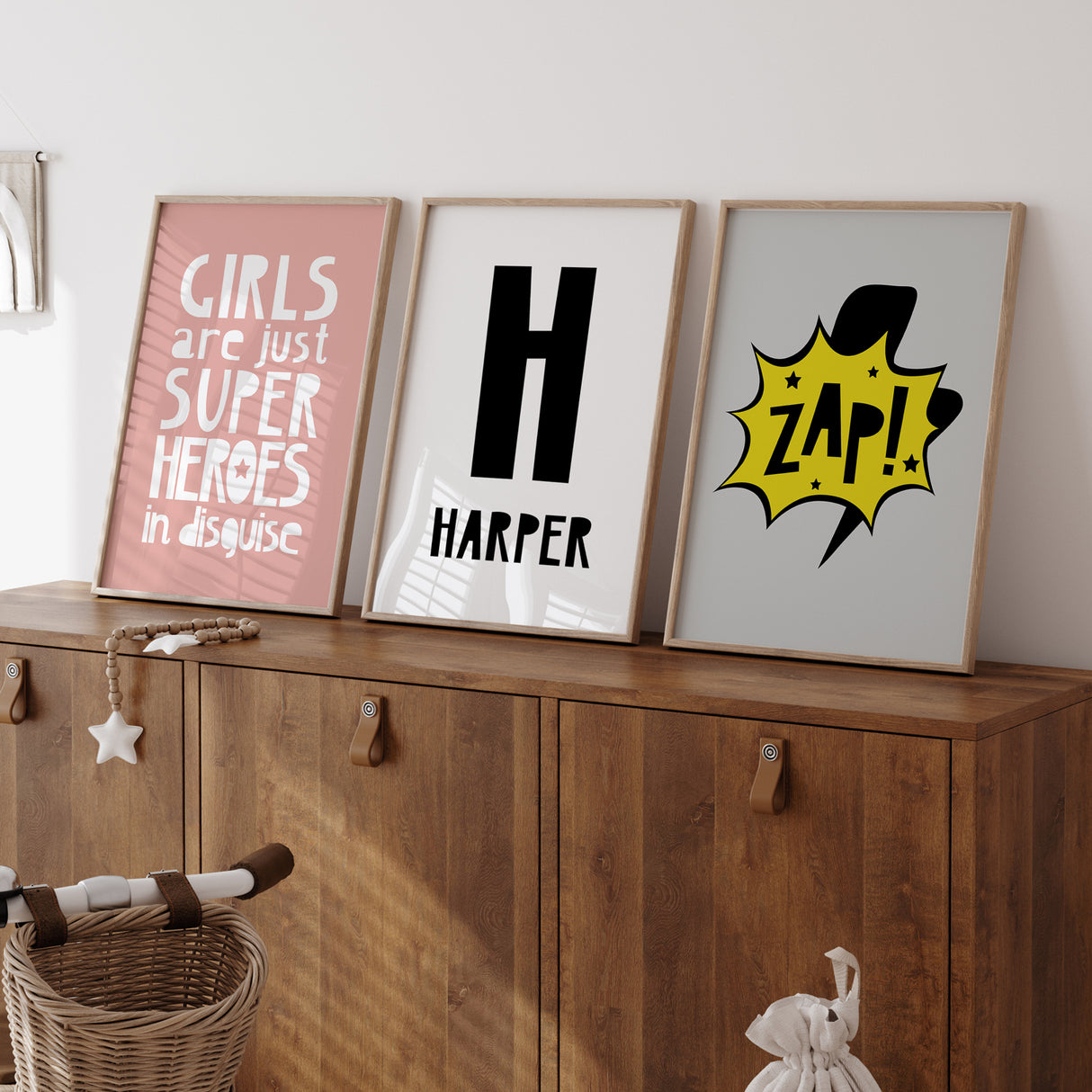 Girl Superhero - Set of 3 Posters