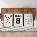 Lacrosse - Set of 3 Posters