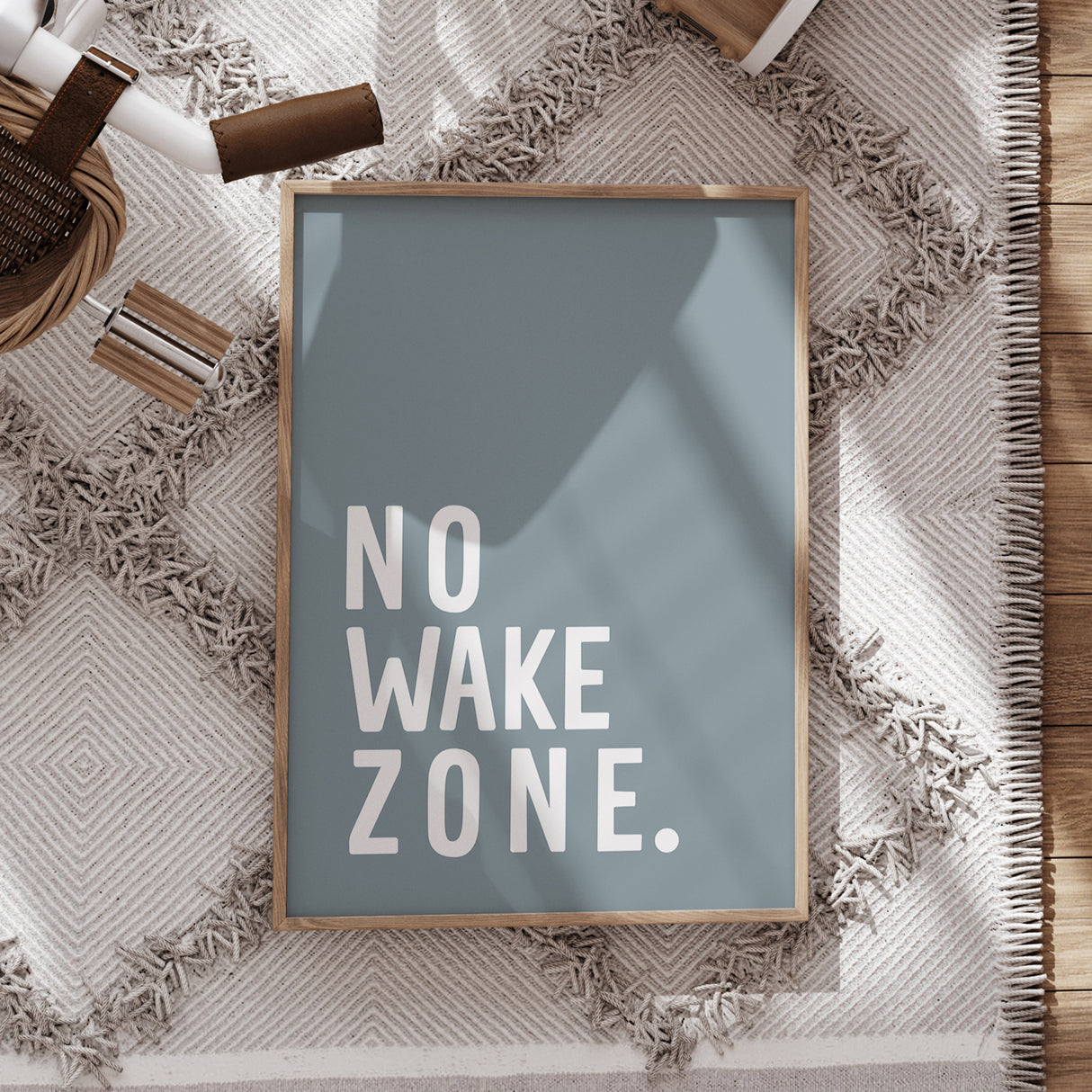 No Wake Zone Wall Art – Coastal-Inspired Kids Room Decor