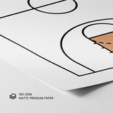 Minimalist Soccer Wall Art Set